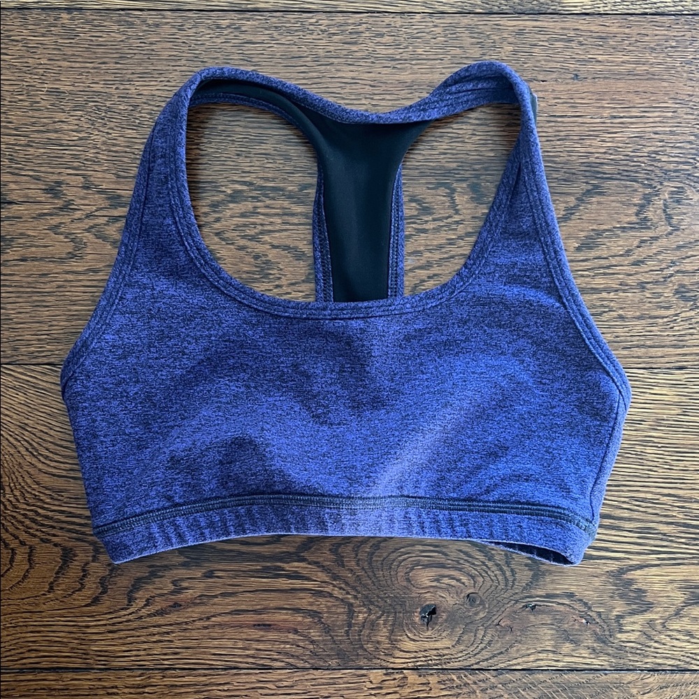 Fleo Heathered Blue Sports Bra